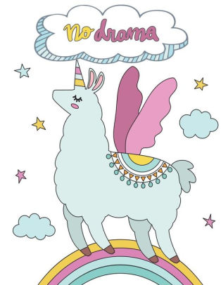 314x406 No Drama Draw And Write Llama Unicorns Llamacorn Creative Writing - Llamacorn Drawing