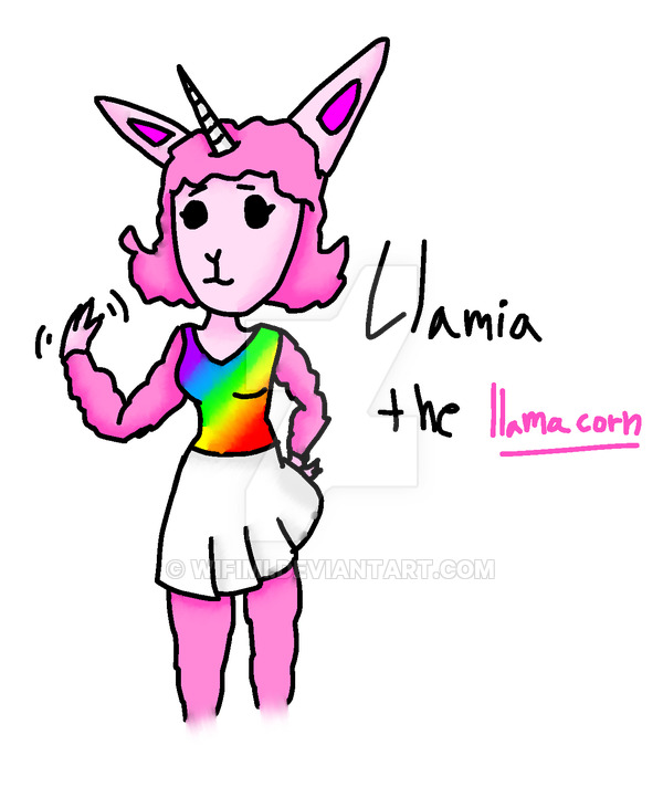 600x731 Oc Drawing Llamia The Llamacorn - Llamacorn Drawing