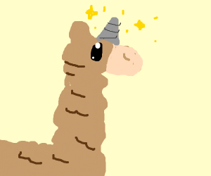 300x250 Llamacorn Drawing - Llamacorn Drawing