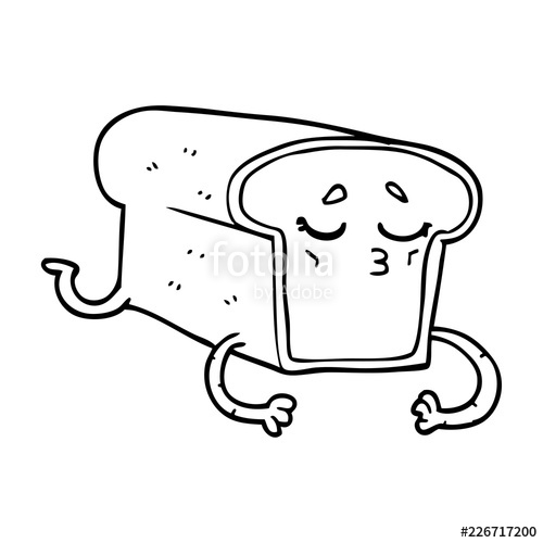 500x500 line drawing cartoon loaf of bread stock image and royalty free - Loaf Of Bread Drawing