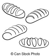 180x195 a loaf of brown delicious bread clipart vector - Loaf Of Bread Drawing