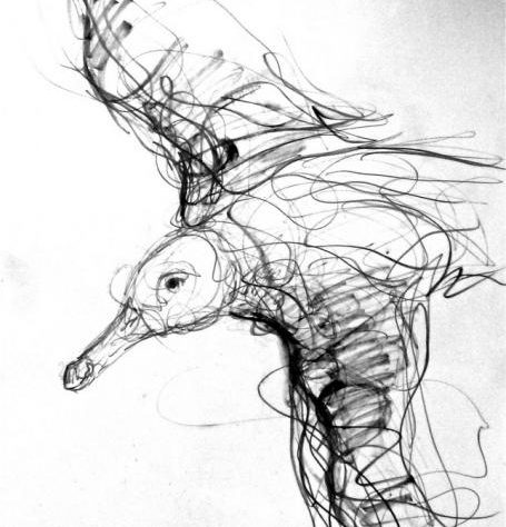 455x474 silent auction drawing on loan to wlt gallery - Loan Drawing