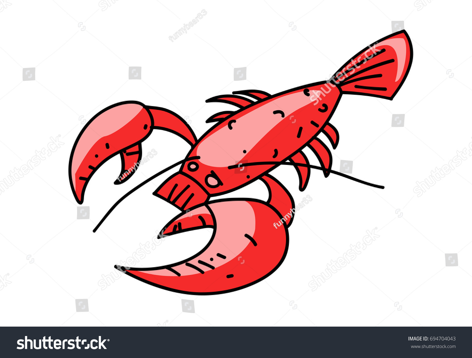 1500x1140 lobster cartoon drawing and lobster cartoon hand drawn image - Lobster Cartoon Drawing