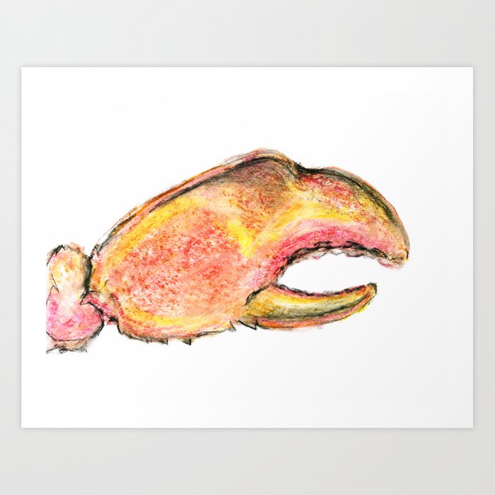 700x700 Lobster Claw Art Print - Lobster Claw Drawing