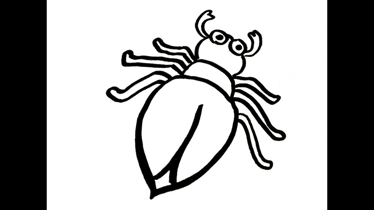 1280x720 How To Draw A Lobster Foe Kids - Lobster Drawing For Kids