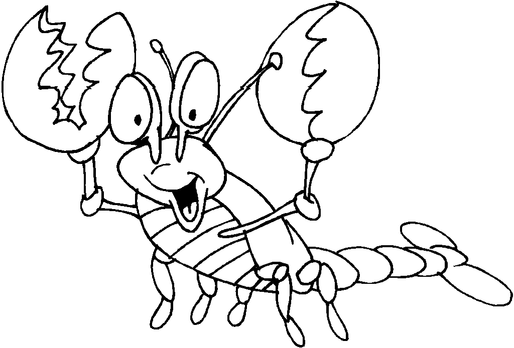 1024x694 Lobster Pictures For Kids - Lobster Drawing For Kids