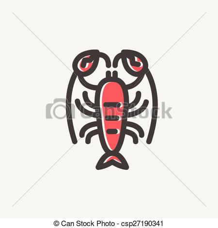 450x470 Huge Collection Of 'lobster Line Drawing' Download More Than - Lobster Line Drawing