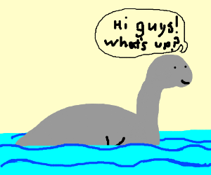 300x250 friendly loch ness monster drawing - Loch Ness Monster Drawing