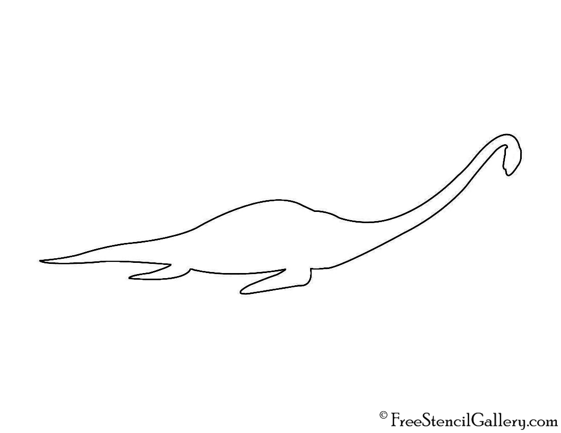 1100x850 loch ness monster stencil free stencil gallery - Loch Ness Monster Drawing