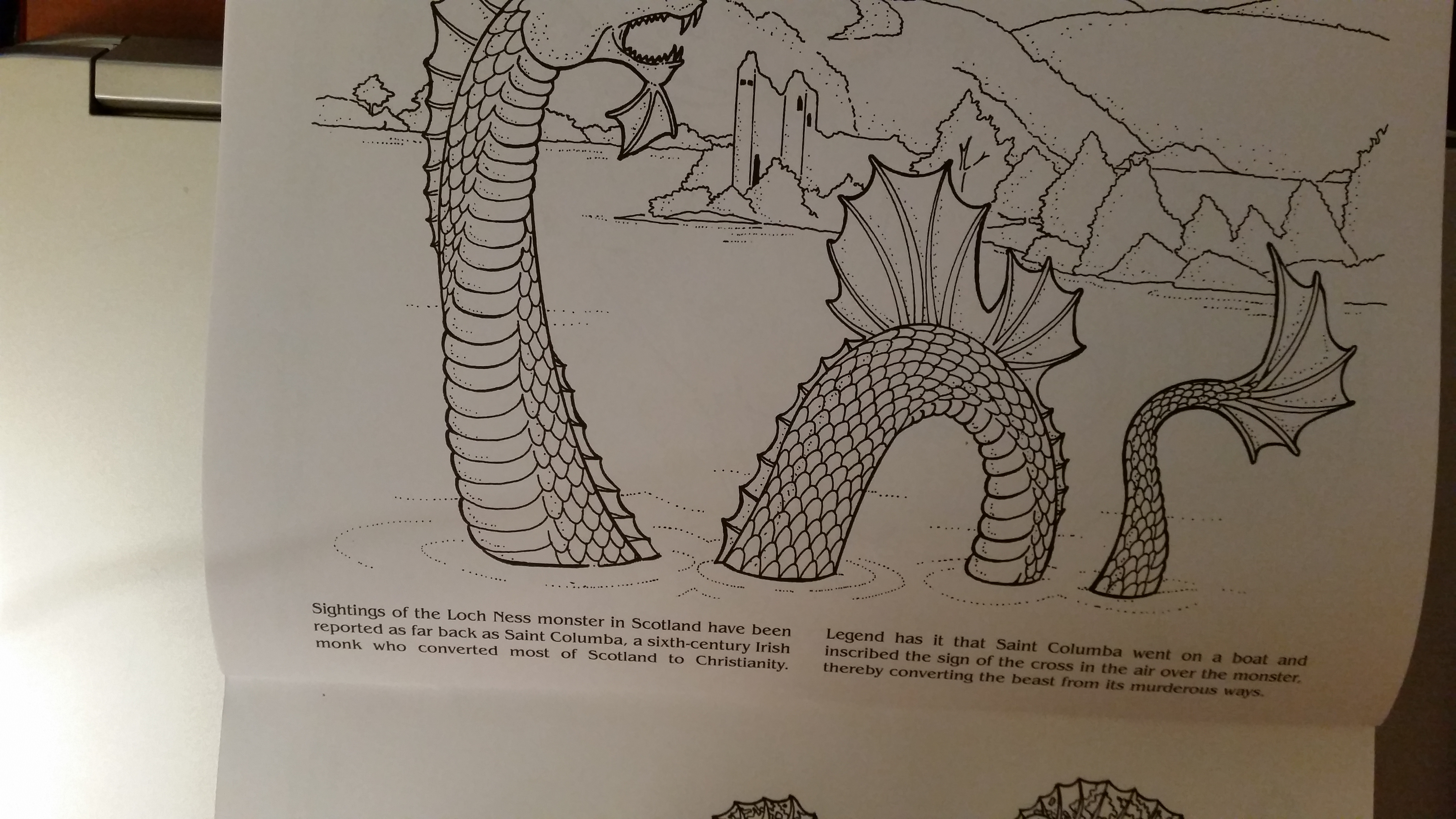 5312x2988 dragon drawing loch ness monster carol's carousel creations - Loch Ness Monster Drawing