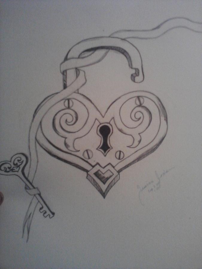 675x900 Lock And Key Drawing - Lock And Key Drawing