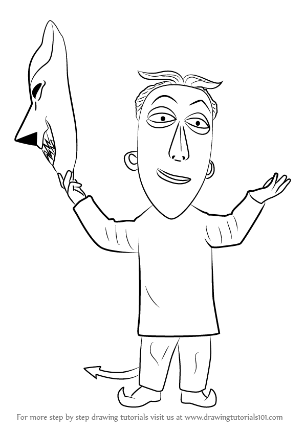 596x843 Learn How To Draw Lock From The Nightmare Before Christmas - Lock Drawing