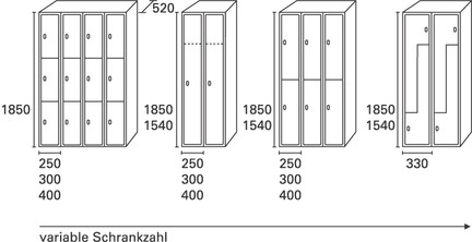 432x222 Kemmlit Ixos P Cloakroom Locker - Locker Drawing