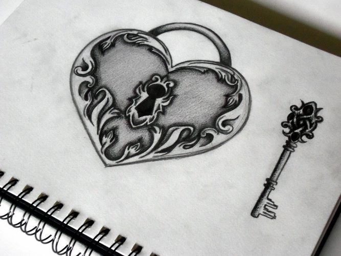 667x500 heart locket drawing - Locket Drawing