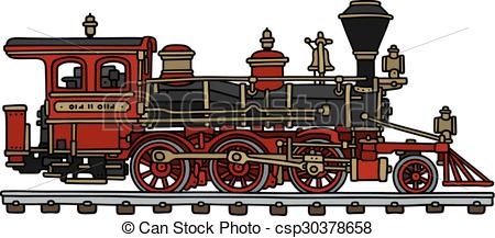 450x217 classic american steam locomotive hand drawing of a classic - Locomotive Drawing