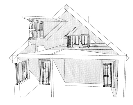 458x361 loft conversion - Loft Drawings