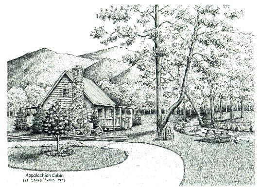 537x392 Log Cabin Drawing Software Peternguyen - Log Cabin Drawing