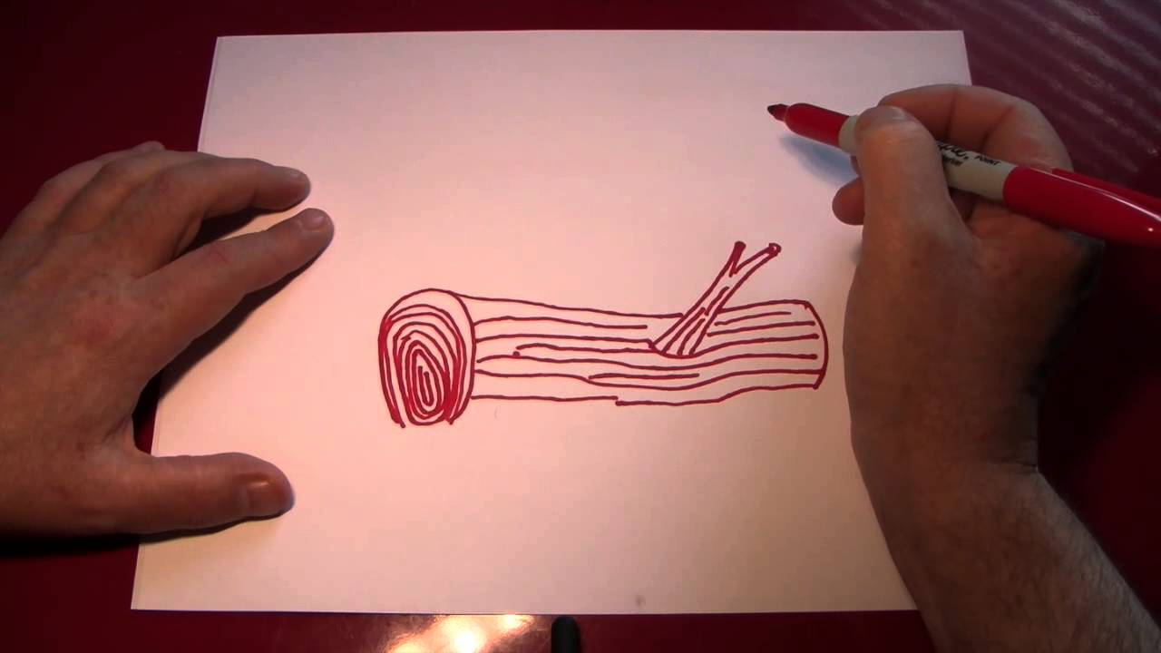 1280x720 Doodling - Log Drawing