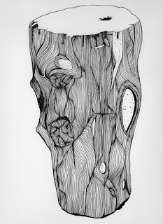 233x320 The Quiet Revolution Pen Drawn Log Drawing - Log Drawing