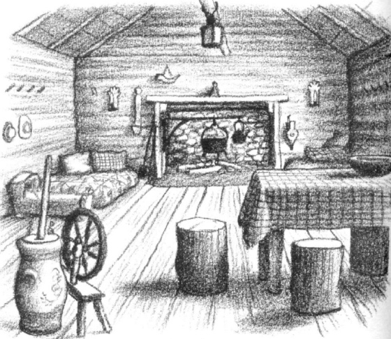 560x486 Kentucky Log Cabin Vacations Official Visitor Information Site - Log House Drawing