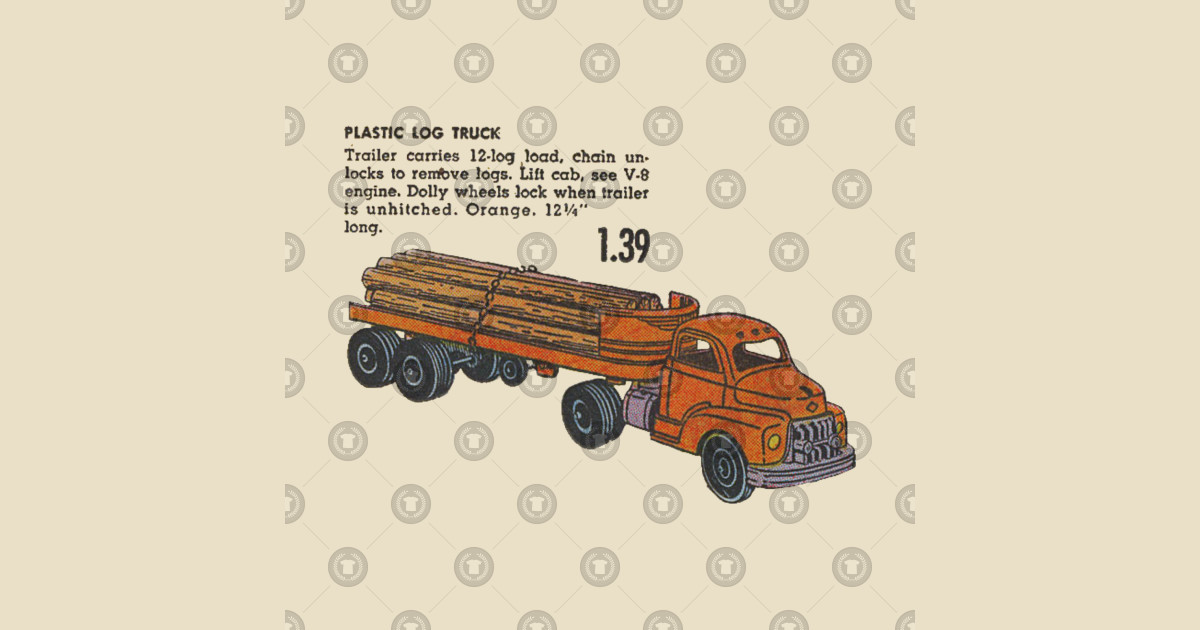 1200x630 Vintage Log Truck - Log Truck Drawing