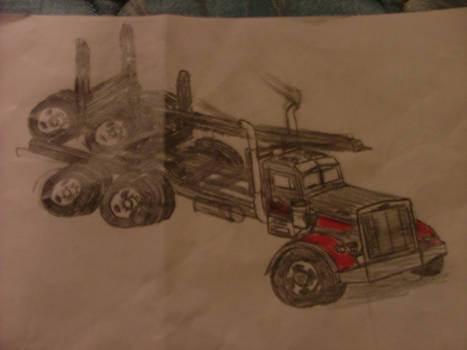 467x350 peterbilt log truck - Log Truck Drawing
