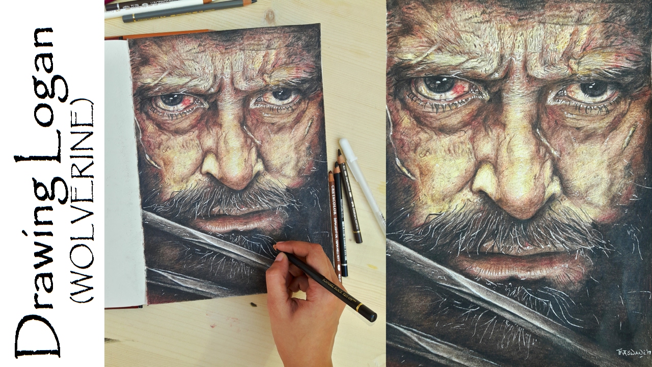 1280x720 Drawing Logan Wolverine From Logan - Logan Drawing