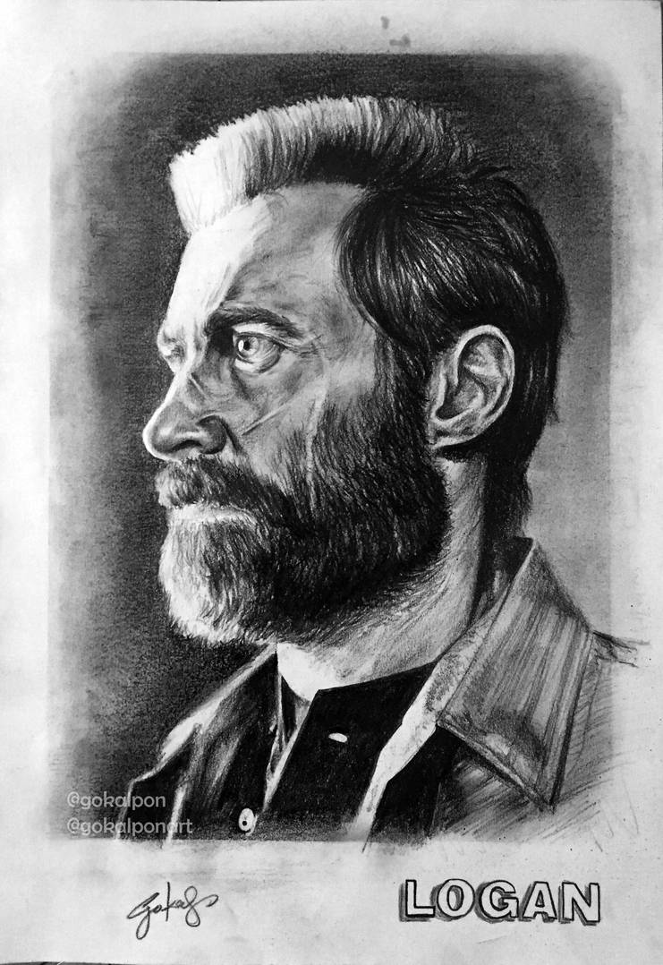 741x1078 Logan Hugh Jackman Drawing - Logan Drawing