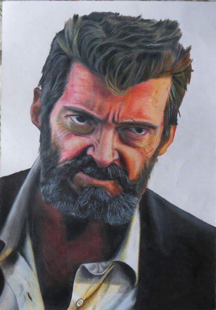 715x1024 Drawing Hugh Jackman From Logan - Logan Drawing