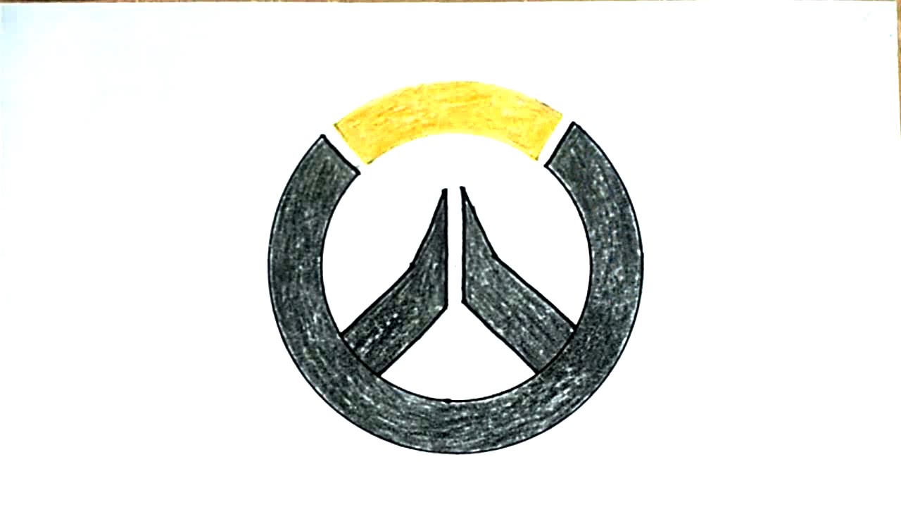 1280x720 How To Draw The Overwatch Logo - Logo Drawing