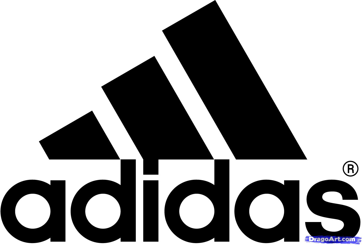 1500x1013 How To Draw The Adidas Logo, Step - Logo Drawing