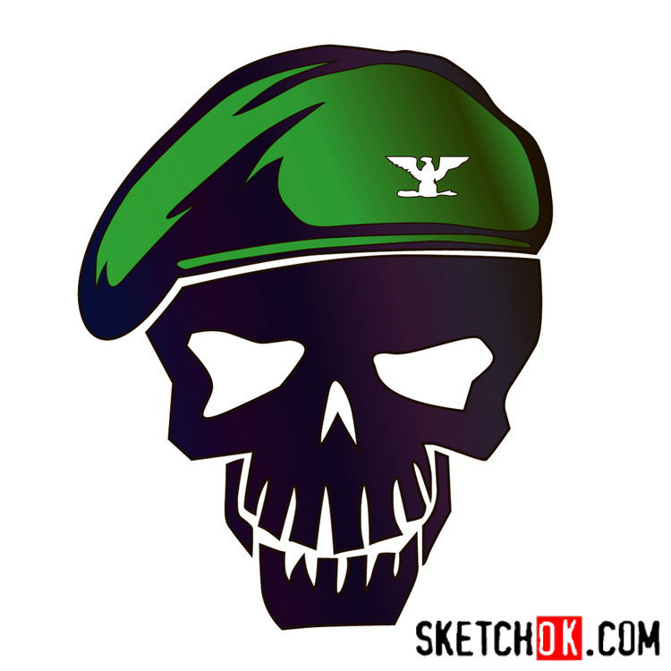 750x750 How To Draw The Logo Of Rick Flag - Logo Drawing