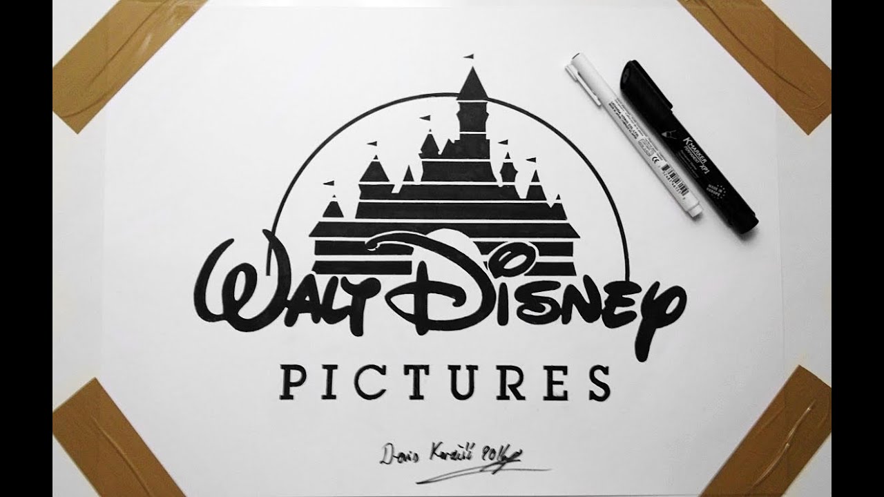 1280x720 Disney Logo Drawing - Logo Drawing