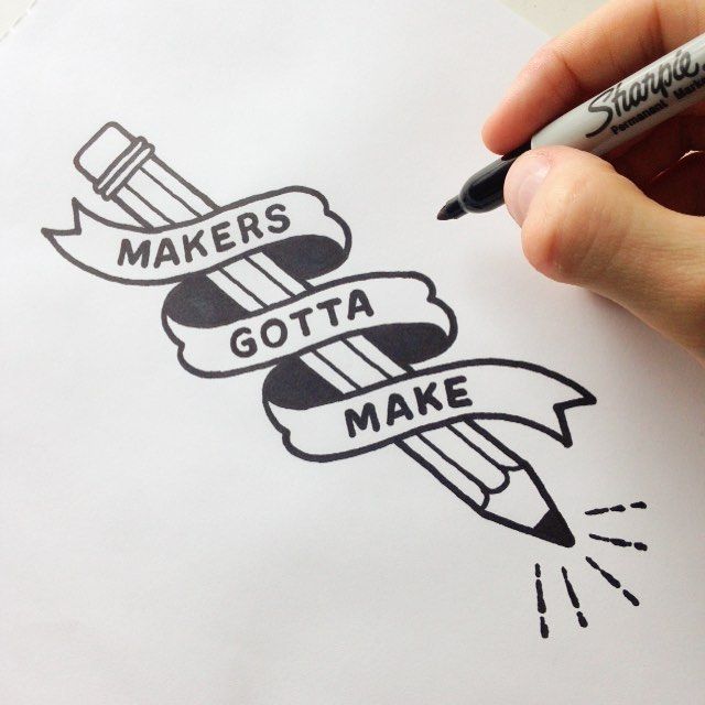 640x640 Drawing Logo Any Maker Will Tell You Its A Compulsion Type - Logo Drawing