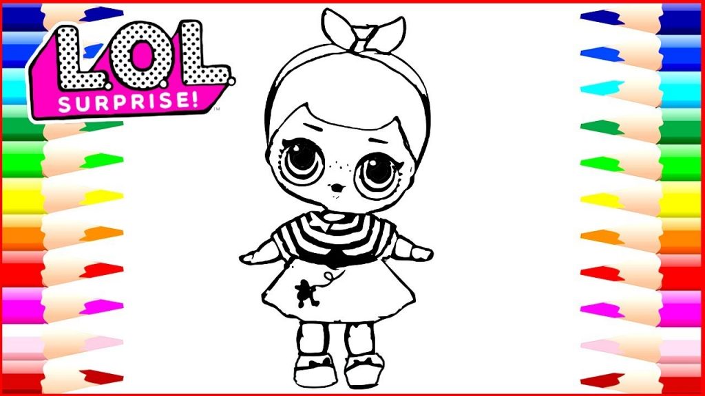 1024x576 Coloring Pages How To Draw Lol Surprise Dolls Coloring - Lol Drawing