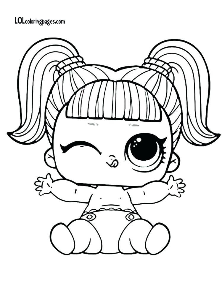 430 Lol Doll Coloring Pages Unicorn  Images