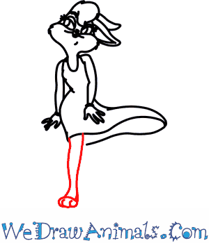 300x350 How To Draw Lola Bunny From Looney Tunes - Lola Bunny Drawing