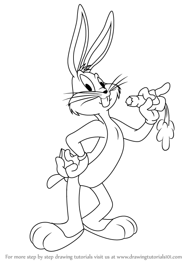 603x842 Ear Drawing Bugs Bunny For Free Download - Lola Bunny Drawing