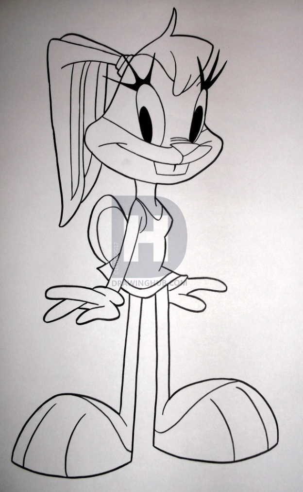 624x1012 Lola Bunny Drawing - Lola Bunny Drawing