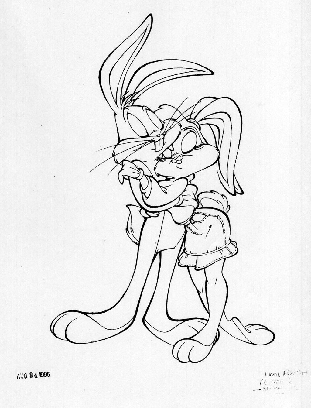 1024x1343 Lola Merch Pic Bugs Bunny - Lola Bunny Drawing