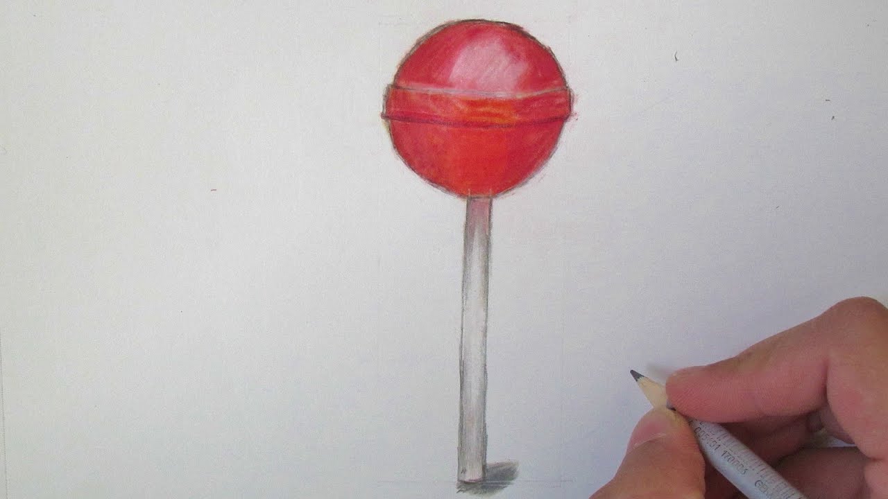1280x720 Realistic Lollipop - Lollipop Drawing