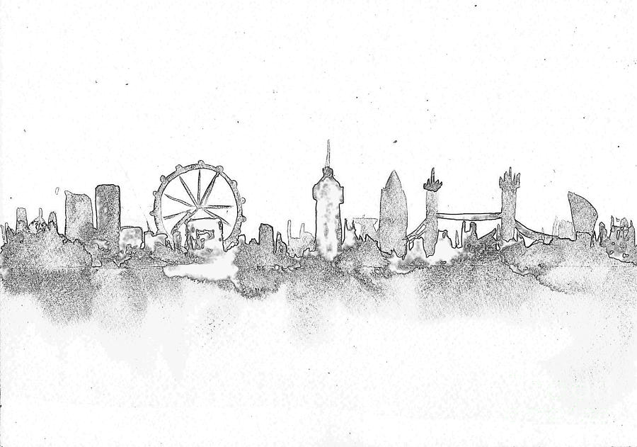 London Cityscape Drawing at PaintingValley.com | Explore collection of