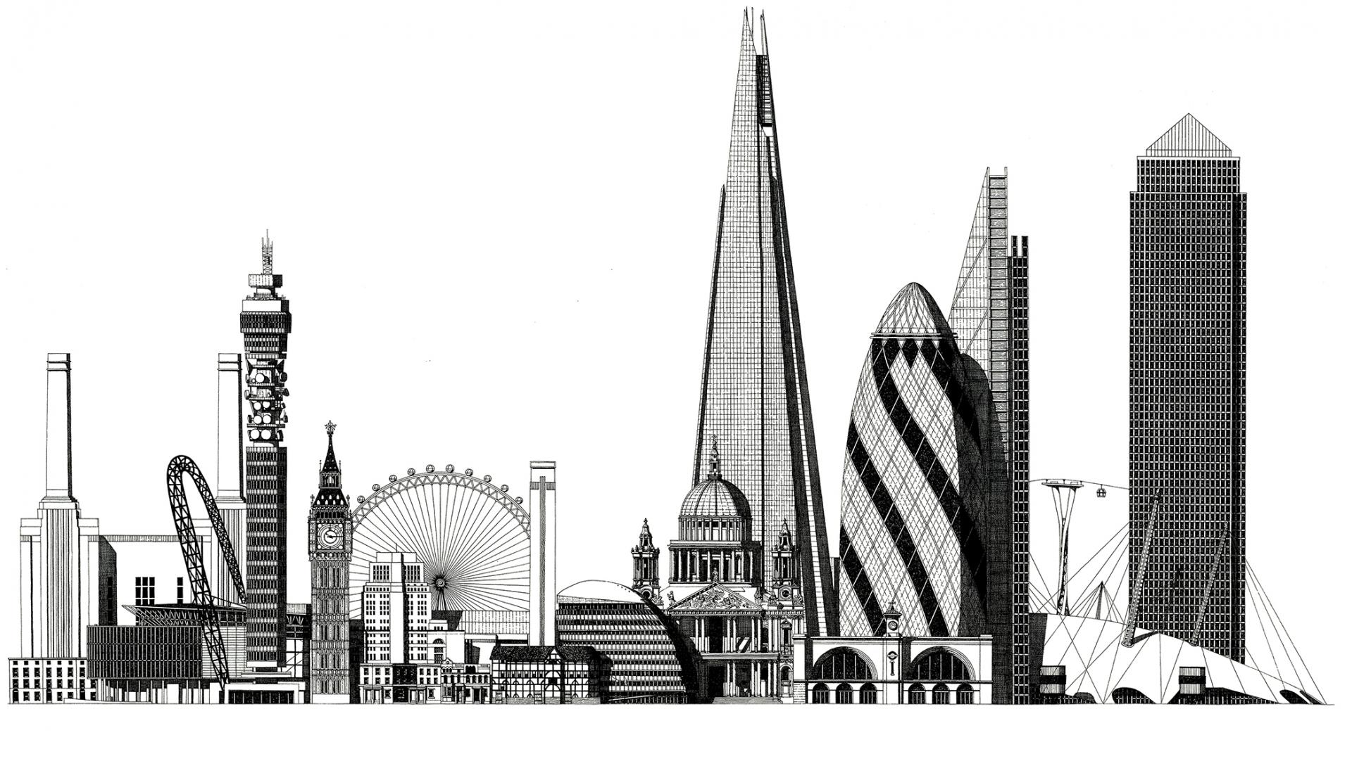 1920x1082 Thibaud Herem - London Cityscape Drawing