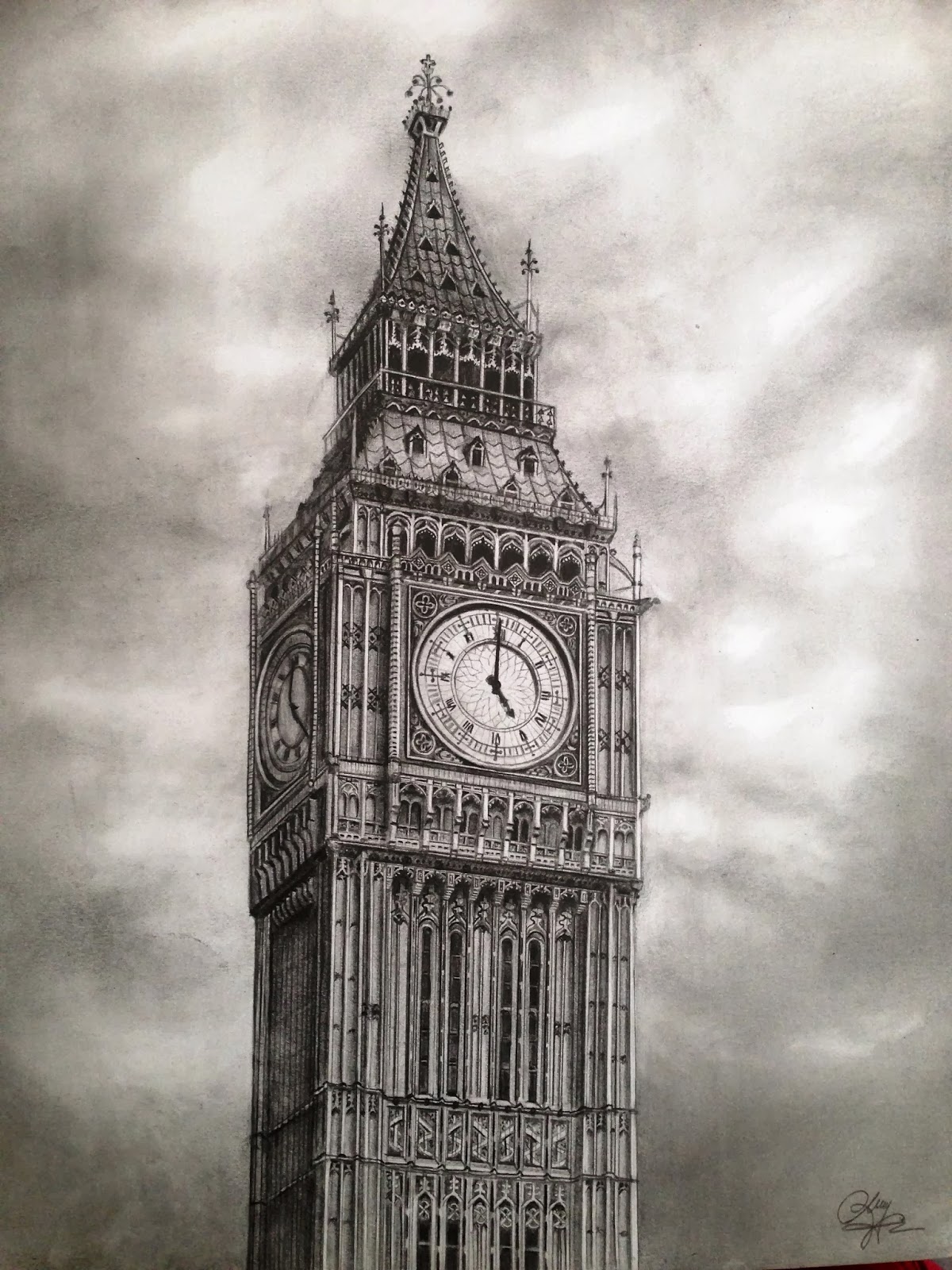 London Clock Tower Drawing at Explore collection