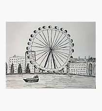 210x230 London Eye Drawing Photographic Prints Redbubble - London Eye Drawing