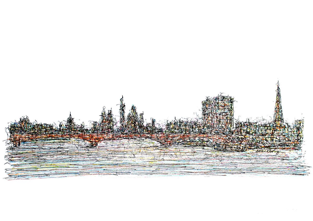 1200x849 London Skyline Drawing - London Skyline Drawing