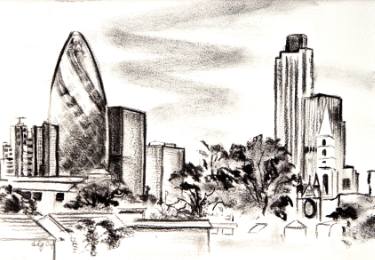 375x260 London Skyline Drawing - London Skyline Drawing