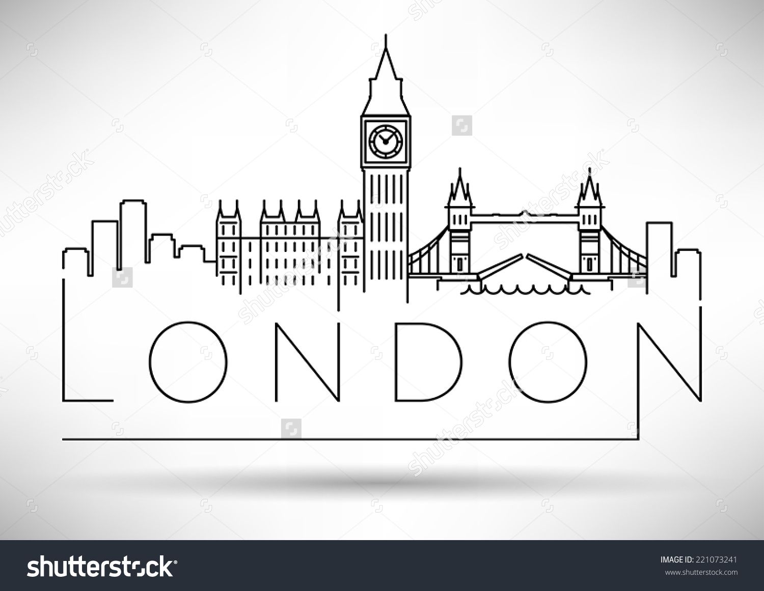 1500x1161 tattoo london skyline tattoo, london - London Skyline Drawing