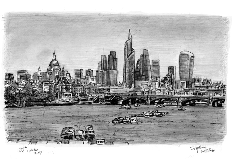 765x525 The Changing London Skyline - London Skyline Drawing