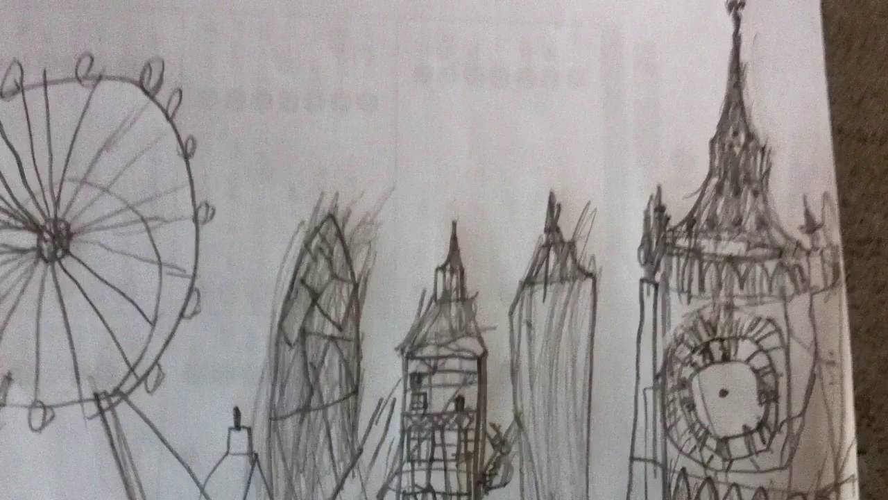 1280x720 Zayn's Amazing Drawing Of London Skyline - London Skyline Drawing